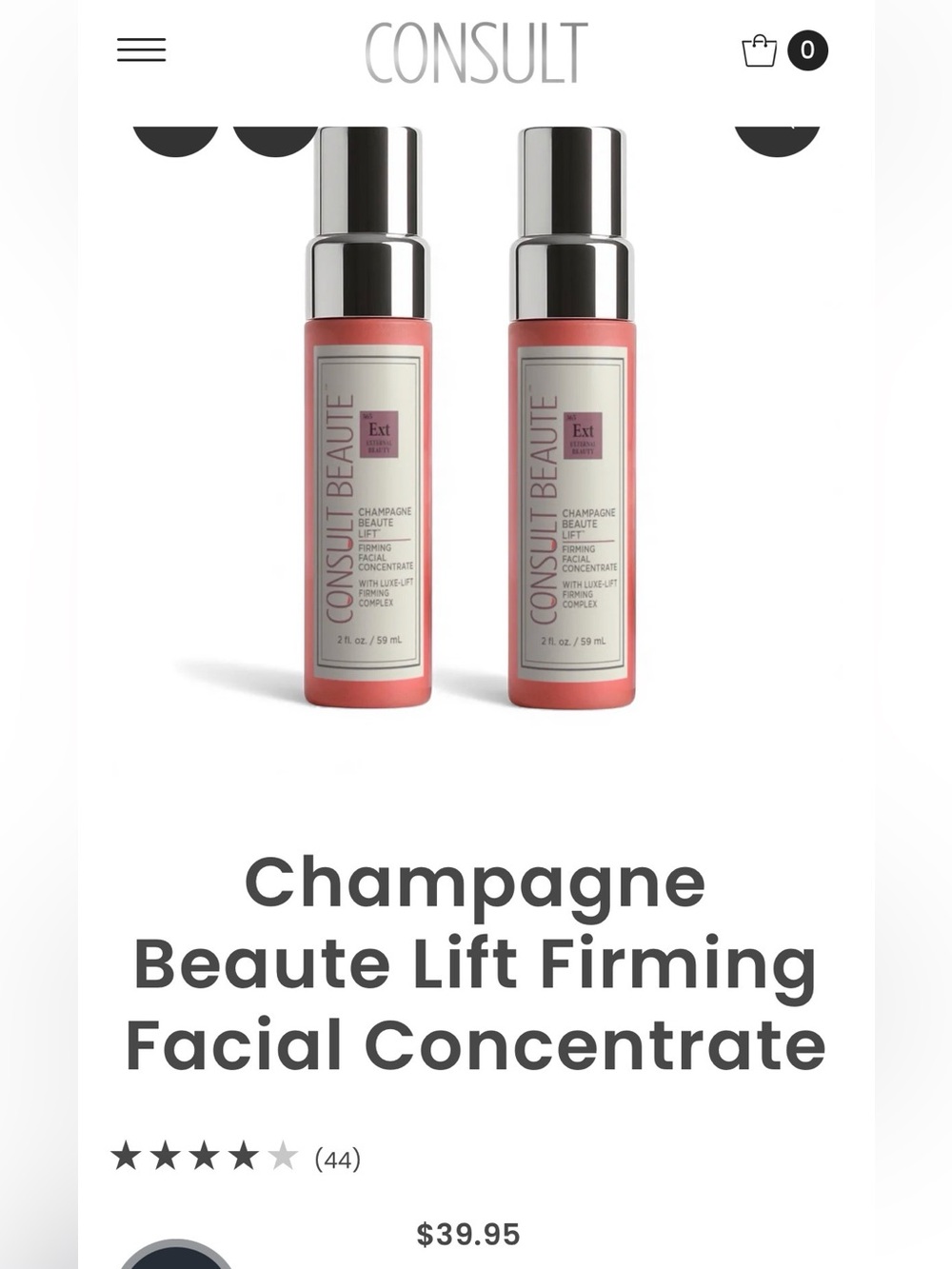 Consult Beaute Champagne Beaute Lift Firming Facial Concentrate